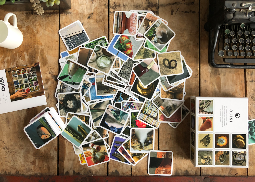 OuiSi is a game of visual connection - "this looks like that" in photo card form. OuiSi includes nine games and activities to ignite wonder and curiosity.